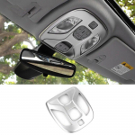 Carbon fiber Car Roof Reading Light Decorative Trim Cover Interior Moulding For Jeep Compass 2th 2017 2018   Accessories ABS Chrome