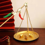 Hiina meditsiini kaalude messingist kaalukollektsioon Tablescape Decor m&auml;nguasjad kaasaskantav lauaarvuti