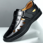 Suvised meeste sandaalid Mugavad &otilde;&otilde;nsad libisemiskindlad pehmed jahedad valgustusega hingavad T&auml;iesti sobivad klassikalised kantavad moes vabaaja nahast sandaalid 42