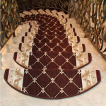 Nordic Style trepimatt Libisemiskindel t&auml;ispuidust trepimatt Liimivaba Isekleepuv Kodu T&auml;ielikult laialivalguv nurgatrepi vaip 5tk/komplekt 24*65