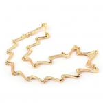 Naiste Korea Wave Chain Style Choker Statement Bib Kaelakee Ehted