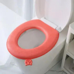 WC silikoonist padi WC-pott Four Seasons universaalne majapidamises kasutatav veekindel WC-pott paksendatud soojalt pestav WC-pott oranžpunane