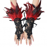 1 tk Seksikas pits kunstsulg, pikk kinnas gooti v&otilde;rk varrukas Halloweeni peo tikandid labakindad naiste lavale