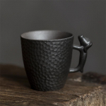 Keraamiline reisikohvikruus J&auml;mekeraamiline veetass 3D koeravarrega teetassiga juubelikingitused 100ml