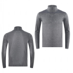 Meeste vabaaja Slim Fit Thermal k&otilde;rge kaelusega pikkade varrukatega pullover aluss&auml;rk Thermal Base M tumehall v&auml;rv