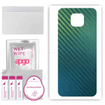 apgo Protective Skin Sticker for the back compatible with Motorola Moto G9, Wrap Film, Foil, Vinyl - Pattern Carbon Chameleon CAKA1