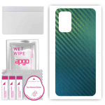 apgo Protective Skin Sticker for the back compatible with Oppo Reno9 A, Wrap Film, Foil, Vinyl - Pattern Carbon Chameleon CAKA1