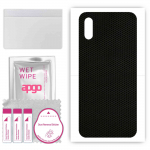 apgo Protective Skin Sticker for the back compatible with Xiaomi Redmi 9A Sport, Wrap Film, Foil, Vinyl - Pattern Matrix