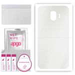 apgo Protective Skin Sticker for the back compatible with Samsung Galaxy J4, Wrap Film, Foil, Vinyl - Pattern Matte Transparent