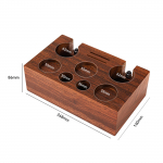 Puidust kohvi tamper jaama alus tamper hoidik Espresso tamper matt libisemiskindel lettidele kauplus T&ouml;&ouml;tasa kohvi Barista t&ouml;&ouml;riist Light Grey