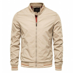 2024. aasta uus V-kaelusega disain kevad- ja s&uuml;gismood Kvaliteetsed meeste jakid meeste vaba aja veetmiseks Slim Fit meeste pesapallijoped 5XL khaki