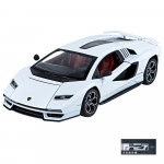 1/24 m&otilde;&otilde;tkava Lambor Countach LPI 800-4 sulamist auto mudel valatud auto heli valgusega, auto armastajate kollektsioon laste s&uuml;nnip&auml;evakingitus metallist m&auml;nguasjad 1/24-Size:21*9.6*5cm valge