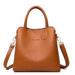 Naiste uus k&auml;eshoitav suur kott Korea versioon Instagrami mitmek&uuml;lgne pehme nahast naiste kott Trendikas naiste crossbody kott brown