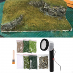Staatiline muru istutusmasin Hobby Craft Railroad Layout Mini for flocking Machine Scene