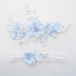 Pulmakleit Dekoratsioon Sinine Jalg Ring Sukad Valged Sukapaelad Pruudi jalg Sukapael Seksikas pits Naiste Sokid S&otilde;rmus Reiepaelad P&auml;rl 40-60cm