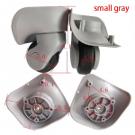 1 paar A08 kohvri pagasi vahetusrattad, p&ouml;&ouml;rlevad vaigistatud topeltrullirattad 4（small gray）