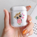 Armas &ouml;&ouml;kulli pehme kaitsekattega l&auml;bipaistev karp Apple Airpodsi 1 2 3 Pro Cartoon AirPodsi &uuml;mbrisele Airpods 1 2