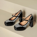 Naiste plokkk&otilde;rged kontsad, platvorm Mary Janes kingad, pandlaga rihmaga, kandilise varbaga, riietatud kingad naistele Turske kontsaga Mary Janes pumbad suletud ninaga kingad 40 must