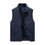 Meeste vabaaja vest krae varrukateta plekist vestiga vooder mantel v&otilde;rgust t&otilde;mblukk v&auml;litingimustes kiiresti kuivav taskutega vest M hall