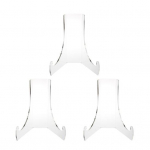 3 tk. Taldrikualused L&auml;bipaistvad kausid N&auml;idikud Molbertid Suurep&auml;rane kandev&otilde;ime Stabiilne struktuur Teekoogi vitriinalused Hoidikud Kodusisustus Kollektsion&auml;&auml;ride eksponeerimiseks A