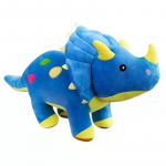 Dinosaurusnukk Palus m&auml;nguasi Triceratops nukk 40cm sinine