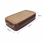 &Uuml;heinimese 192*102*43cm paksune matkamatt vaba aja kontori &otilde;huvoodi &otilde;ues &otilde;hkmadrats t&auml;ispuhutav padi pumbaga pruun