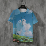 Anime meeste T-s&auml;rk Retro t&auml;nav l&uuml;hikeste varrukatega T-s&auml;rk meestele Vabaaja 3D-tr&uuml;kiga suvine topp Hingav lahtine meeste riietus S