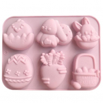 Easter Bunny silikoonvorm 3D muna&scaron;okolaadivorm toidukvaliteediga BPA-vaba kuumakindel tarretispudingivorm A