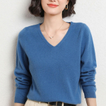 Naiste pikkade varrukatega kootud sviiter V-kaelusega, &otilde;huke topp S beež