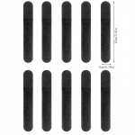 10 tk nailonist rihmasid, kaablisidemeid, rihma, rihmade korraldaja, kinnituskonksu, aasaga k&auml;epidemega &uuml;mbrisn&ouml;&ouml;r, korduvkasutatav seljakoti kinnituspandla 20x150mm must