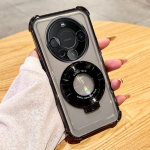 Turvapadja p&otilde;rutuskindel magnetiline alusklaasi korpus Huawei P30 P40 P50 P60 Pro Mate 30 40 50 60 Pro Pura 70 Pro Nova 7 8 9 10 11 12 Pro Honor 100 200 Pro jaoks Huawei P30 must