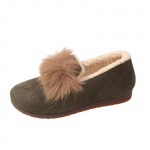 2024. aasta vabaaja naiste kingad s&uuml;gis- ja talv, pluss fliisist soojad emajalatsid rasedatele naiste lamedad kingad, herned kingad 35 must