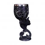 Dragon Wine Goblet Cat Chalice Cup roostevabast terasest vaigust gooti Macabre Halloween