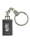 Picardy Sheepdog, Berger Picard, Picardy Shepherd - Crystal key ring with dog photo, illuminated key ring, unique gift by Art-Dog brand