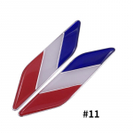 Autode kaunistus Lipu Lehtplaat Saksamaa Prantsusmaa Itaalia Kanada Venemaa Metallist kere kleebised 1