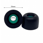 1 paar kaitsvaid k&otilde;rvaklappe Sony Wf-1000Xm4 m&auml;luga puuvillase k&otilde;rvatropi &uuml;mbrisega 12mm must