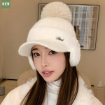 Korea multikas t&uuml;druku kassi k&otilde;rvad (Aurutatud kassik&otilde;rva kujuga leib) Naised kuduvad m&uuml;tsid Armas vabaaja villane m&uuml;ts Palus k&otilde;rvakaitse, soe m&uuml;ts