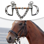 Horse Bit Wear Resistant Snaffle koolitus valjad ratsutamiseks 12.7cm