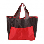 Kokkupandav ostukott Korduvkasutatav reisitoidukott Tugevdatud &otilde;mblustega Tugevad k&auml;epidemed, suured punane must v&auml;rv