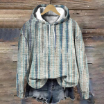 S&uuml;gismood Naiste Kapuutsiga Pusa V&auml;rviliste Triipudega Vaba Naiste Dressipluusid Vabaaja Trend Naiste Pullover Kapuutsiga Pusad Y2K R&otilde;ivad Topid L