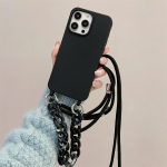 Crossbody Rihmapael akr&uuml;&uuml;lketiga silikoon&uuml;mbris iPhone 16 15 14 13 12 11 Pro X XR Max 7 8 Plus Samsung S24 23 S22 S21 Ultra Plus A54 A14 A53 jaoks iPhone 6/6S must