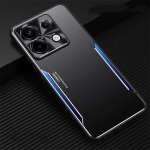 Redmi Note 13 Pro+ jaoks matt metallist telefoni&uuml;mbris koos jalaga, silikoonist pehme kest Note13 13Proplus jaoks, kaitse&uuml;mbris Redmi Note 13 5G