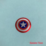 Captain America Biohazard metallist m&auml;rgis mootorratta ja auto k&uuml;tusepaagi korgile, kere kriimustus alumiiniumist silt