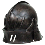 Gooti Saksa Sallet Kiiver - 18 gabariidist Tume Metall Cosplay LARP/Taaslavastuse jaoks gray