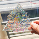 3D vikerkaare p&auml;ikesep&uuml;&uuml;dja ​​seinakleebised valguse p&uuml;&uuml;dja ​​PVC aknakile isekleepuv kleebis mootorratta kleebis PVC kile kodukaunistus