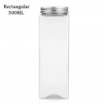 Siltidega sahver Organisatsioon Hoiustamine &Otilde;hukindlad toiduainete s&auml;ilitusmahutid Teravilja s&auml;ilituspudelid 500ML-Flat