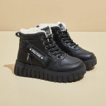 Naiste tursked platvormiga lumesaapad, talvised soojad n&ouml;&ouml;riga pahkluu saapad kunstkarusnahast voodriga Mugavad libisemisvastased v&otilde;itlussaapad naistele 35 khaki