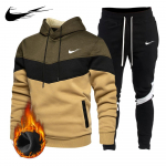 Army Green Autumn Winter kapuutsiga Pullover Pusa p&uuml;kste komplekt Meeste Spordir&otilde;ivad Spordi 2-osaline Komplekt Meeste Jogging Pusa komplekt L armee roheline v&auml;rv