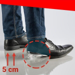PACK SEMELLES CHAUSSURES &Eacute;L&Eacute;VATRICES EN SILICONE UNISEXE - CALES - Jusqu'&agrave; 5cm en plus !