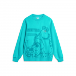 Li Ning X Disney Koost&ouml;&ouml; FW23 T&auml;hekoomiksi Prindiga Fliisist Soe Lahtine Pullover Huppar Unisex huppar J&auml;&auml;-Portselan-Roheline AWDT813-4 XL